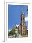 Germany, North Rhine-Westphalia, Dusseldorf, Martin Luther Square, St. John's Church-Chris Seba-Framed Photographic Print