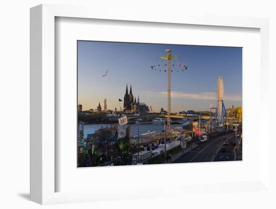 Germany, North Rhine-Westphalia, Fair at the Deutzer Ufer-Andreas Keil-Framed Photographic Print