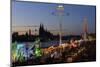 Germany, North Rhine-Westphalia, Funfair on the Deutz Shore-Andreas Keil-Mounted Photographic Print