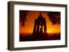 Germany, North Rhine-Westphalia, Porta Westfalica, Emperor-Wilhelm-Monument, Sunrise-Chris Seba-Framed Photographic Print