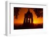 Germany, North Rhine-Westphalia, Porta Westfalica, Emperor-Wilhelm-Monument, Sunrise-Chris Seba-Framed Photographic Print