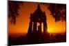 Germany, North Rhine-Westphalia, Porta Westfalica, Emperor-Wilhelm-Monument, Sunrise-Chris Seba-Mounted Photographic Print