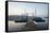 Germany, North Rhine-Westphalia, Sorpe Dam, Bridge, Boats, Dusk-Benjamin Engler-Framed Stretched Canvas