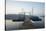 Germany, North Rhine-Westphalia, Sorpe Dam, Bridge, Boats, Dusk-Benjamin Engler-Stretched Canvas