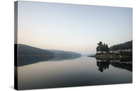 Germany, North Rhine-Westphalia, Sorpe Dam, Camping Site-Benjamin Engler-Stretched Canvas