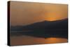 Germany, North Rhine-Westphalia, Sunrise over Sorpe Dam-Benjamin Engler-Stretched Canvas