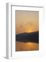 Germany, North Rhine-Westphalia, Sunrise over Sorpe Dam-Benjamin Engler-Framed Photographic Print