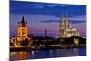 Germany, North Rhine-Westphalia, the Rhine, Cologne, Cathedral, Evening Mood-Chris Seba-Mounted Photographic Print