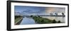 Germany, North Rhine-Westphalia, View from the SeverinsbrŸcke (Bridge) to the Deutzer Harbour-Andreas Keil-Framed Photographic Print