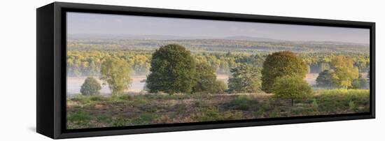 Germany, North Rhine-Westphalia, Wahner Moor, View from the Telegraph Mountain in Autumn-Andreas Keil-Framed Stretched Canvas