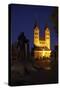 Germany, Northern Hessen, Fritzlar, Cathedral, Bonifatius Monument, Night-Chris Seba-Stretched Canvas