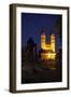 Germany, Northern Hessen, Fritzlar, Cathedral, Bonifatius Monument, Night-Chris Seba-Framed Photographic Print