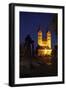 Germany, Northern Hessen, Fritzlar, Cathedral, Bonifatius Monument, Night-Chris Seba-Framed Photographic Print