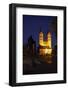 Germany, Northern Hessen, Fritzlar, Cathedral, Bonifatius Monument, Night-Chris Seba-Framed Photographic Print