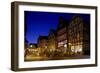 Germany, Northern Hessen, Fritzlar, Market Square, Night-Chris Seba-Framed Photographic Print