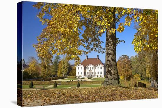 Germany, Ostwestfalen-Lippe, Schieder Castle, Castle Grounds, Autumn-Chris Seba-Stretched Canvas
