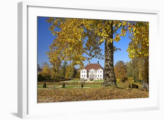 Germany, Ostwestfalen-Lippe, Schieder Castle, Castle Grounds, Autumn-Chris Seba-Framed Photographic Print