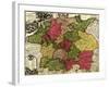 Germany - Panoramic Map-Lantern Press-Framed Art Print