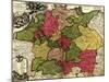 Germany - Panoramic Map-Lantern Press-Mounted Art Print