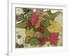 Germany - Panoramic Map-Lantern Press-Framed Art Print