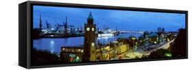 Germany, Port Hamburg-null-Framed Stretched Canvas