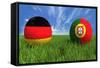 Germany-Portugal-mhristov-Framed Stretched Canvas