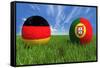 Germany-Portugal-mhristov-Framed Stretched Canvas