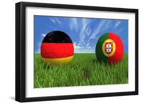 Germany-Portugal-mhristov-Framed Art Print