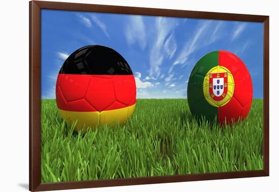 Germany-Portugal-mhristov-Framed Art Print