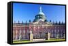 Germany, Potsdam, Berlin Brandenburg, Sanssouci. the New Palace at the Sanssouci Park.-Ken Scicluna-Framed Stretched Canvas