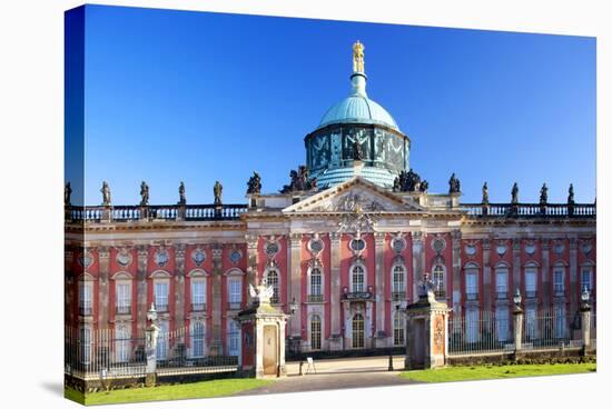 Germany, Potsdam, Berlin Brandenburg, Sanssouci. the New Palace at the Sanssouci Park.-Ken Scicluna-Stretched Canvas