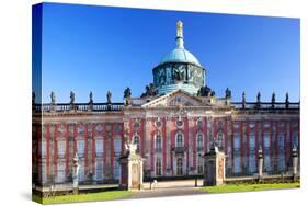 Germany, Potsdam, Berlin Brandenburg, Sanssouci. the New Palace at the Sanssouci Park.-Ken Scicluna-Stretched Canvas