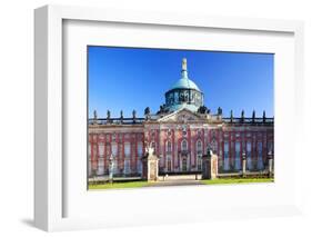 Germany, Potsdam, Berlin Brandenburg, Sanssouci. the New Palace at the Sanssouci Park.-Ken Scicluna-Framed Photographic Print