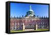 Germany, Potsdam, Berlin Brandenburg, Sanssouci. the New Palace at the Sanssouci Park.-Ken Scicluna-Framed Stretched Canvas