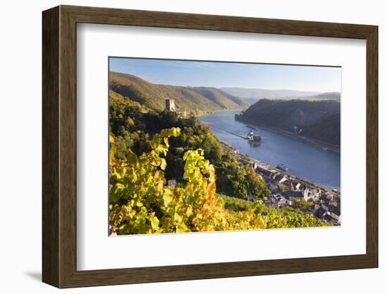 Germany, Rheinland-Pfalz, Pfalzgrafenstein and Gutenfels Castles-Peter Adams-Framed Photographic Print