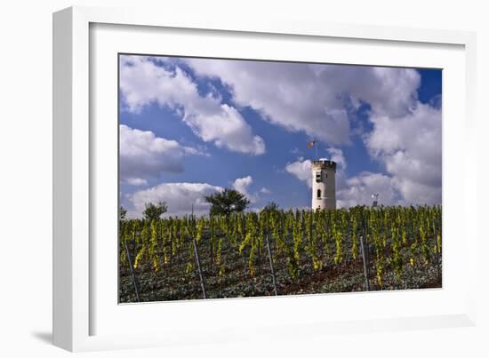 Germany, Rheinland-Pfalz, Rheinhessen (Region), Nierstein (Village), Lookout-Udo Siebig-Framed Photographic Print