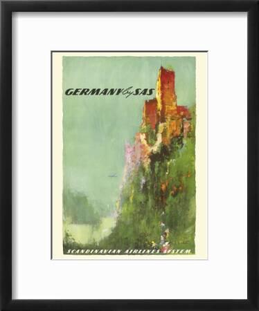 13in x 19in Vintage Airline Travel Poster by Otto Nielsen c.1950s Germany SAS Scandinavian Airlines System Master Art Print Rhine River Valley Castle 13in x 19in Vintage Airline Travel Poster by Otto Nielsen c.1950s Germany SAS Scandinavian Airlines System Master Art Print Rhine River Valley Castle