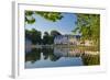 Germany, Rhineland, Dusseldorf, Benrath Palace, Castle Pond-Chris Seba-Framed Photographic Print