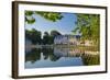 Germany, Rhineland, Dusseldorf, Benrath Palace, Castle Pond-Chris Seba-Framed Photographic Print