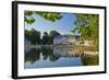 Germany, Rhineland, Dusseldorf, Benrath Palace, Castle Pond-Chris Seba-Framed Photographic Print