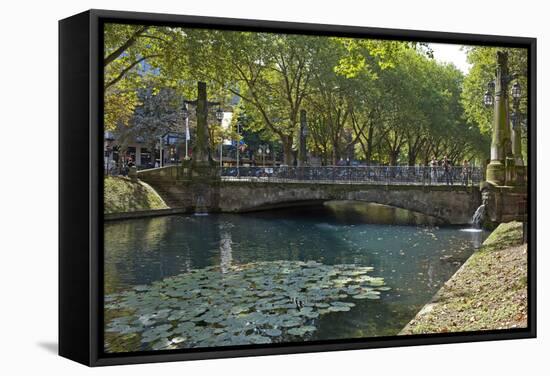 Germany, Rhineland, Dusseldorf, Kšnigsallee-Chris Seba-Framed Stretched Canvas