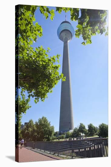 Germany, Rhineland, Dusseldorf, Media Harbour, Television Tower-Chris Seba-Stretched Canvas