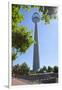 Germany, Rhineland, Dusseldorf, Media Harbour, Television Tower-Chris Seba-Framed Photographic Print