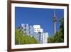 Germany, Rhineland, Dusseldorf, Neuer Zollhof, Television Tower-Chris Seba-Framed Photographic Print