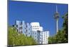 Germany, Rhineland, Dusseldorf, Neuer Zollhof, Television Tower-Chris Seba-Mounted Photographic Print