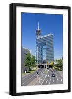 Germany, Rhineland, Dusseldorf, Stadttor with Television Tower-Chris Seba-Framed Photographic Print