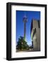 Germany, Rhineland, Dusseldorf, Television Tower, Landtag Building-Chris Seba-Framed Photographic Print