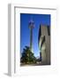 Germany, Rhineland, Dusseldorf, Television Tower, Landtag Building-Chris Seba-Framed Photographic Print