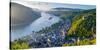 Germany, Rhineland Palatinate, Bacharach and Burg Stahleck (Stahleck Castle), River Rhine-Alan Copson-Stretched Canvas