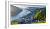 Germany, Rhineland Palatinate, Bacharach and Burg Stahleck (Stahleck Castle), River Rhine-Alan Copson-Framed Photographic Print